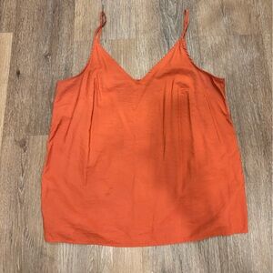 A New Day Tank Top Red orange XL